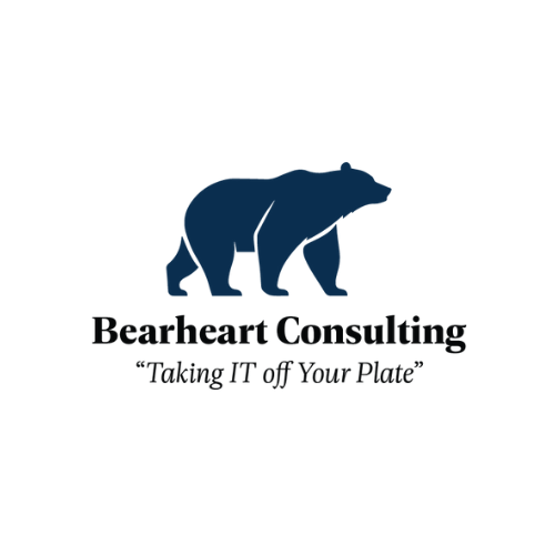 Bearheart Consulting Blue Logo White Background